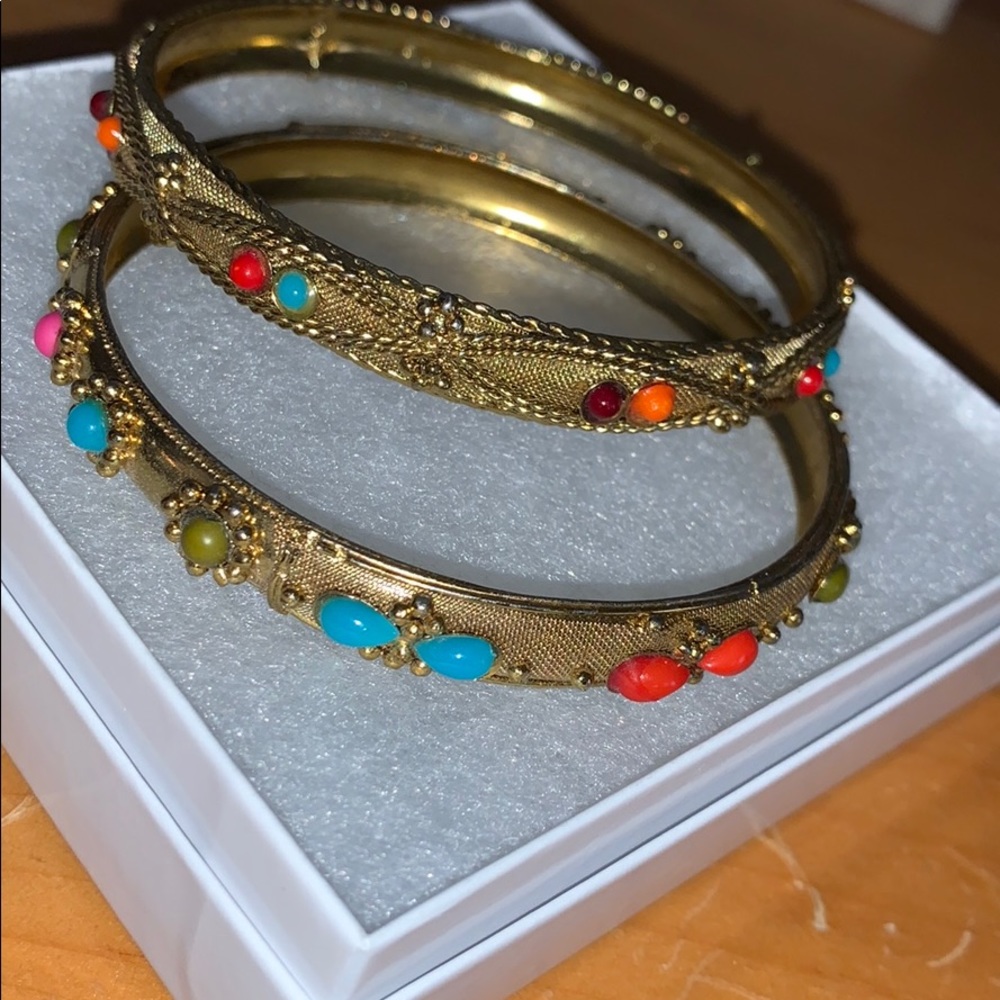 Multicolor/pattern gold bracelets
